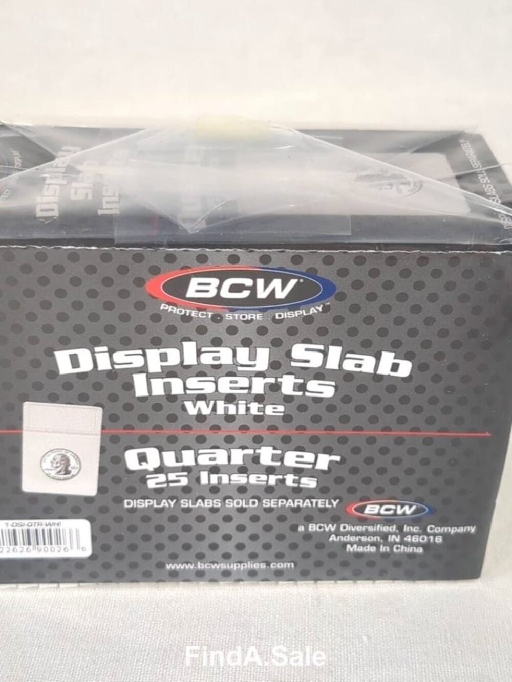 BCW Display Slab Inserts, Quarter White Foam, 25-Count